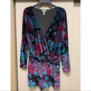 Velvet Floral Romper